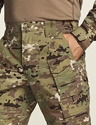 CQR Men's Flex Ripstop Tactical Pants, Water Resistant Stretch ...