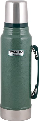 Stanley Classic Vacuum Bottle, Hammertone Green, 1.1 qt