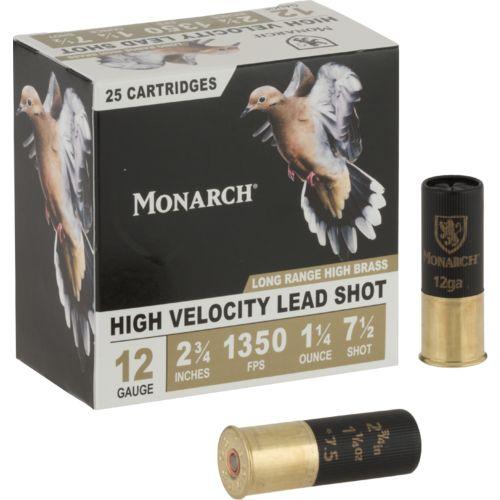 Monarch Long Range 12 Gauge Shotshells 7-1/2 shot size 25-round box - $6.99  (Free S/H over $25, $8 Flat Rate on Ammo or Free store pickup)