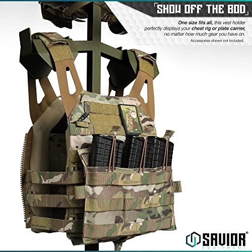 Savior Equipment H.A.B Tactical Gear Stand Helmet Vest Belt Display Rack  (ODB, RAL8000 Tan, SW Gray) - $114.99 (Free S/H over $25)