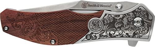 Smith & Wesson Unwavered Folder Featuring Engraved Rosewood Handle ...
