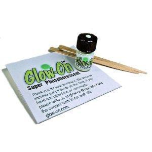  GLOW-ON SUPER PHOSPHORESCENT, Yellow Color and Yellowish Green  Glow, Gun Night Sights Paint. Economy Size 9.2 ml Vial. Concentrated,  Bright Long Lasting Glow. : Sports & Outdoors