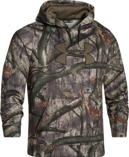 Under armour camo big cheap logo hoodie