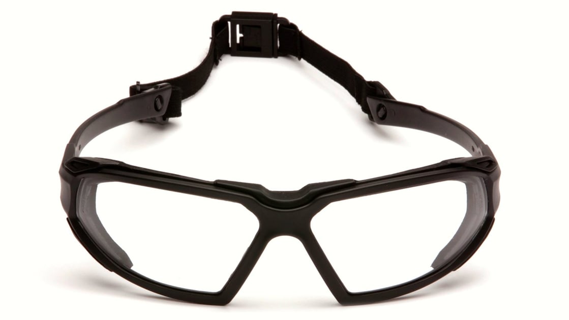 Pyramex Highlander Safety Eyewear, Black Frame/Clear Anti-Fog Lens - $8 ...