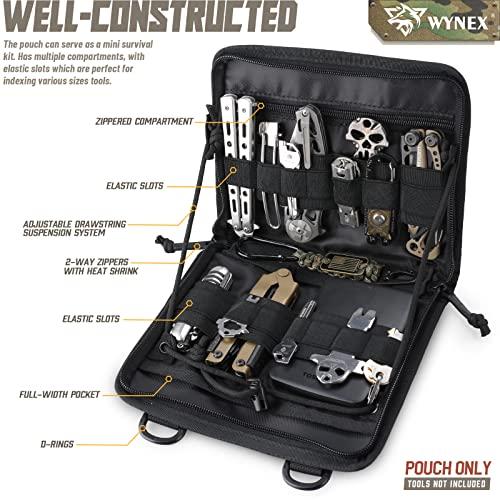 WYNEX Tactical Folding Admin Pouch, Molle Tool Bag of Laser-Cut Design  Include U.S Patch - $17.99 (Free S/H over $25)