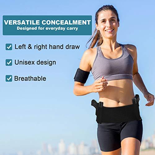 Accmor Belly Band Holster for Concealed Carry, Elastic Breathable ...