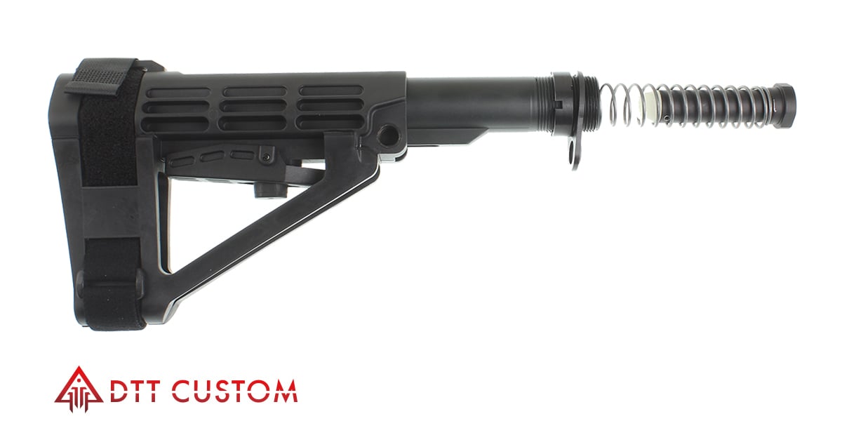 Delta Deals AR-15 SBA4 Adjustable Stabilizing Brace + Mil-Spec Buffer Tube  Kit - $124.99