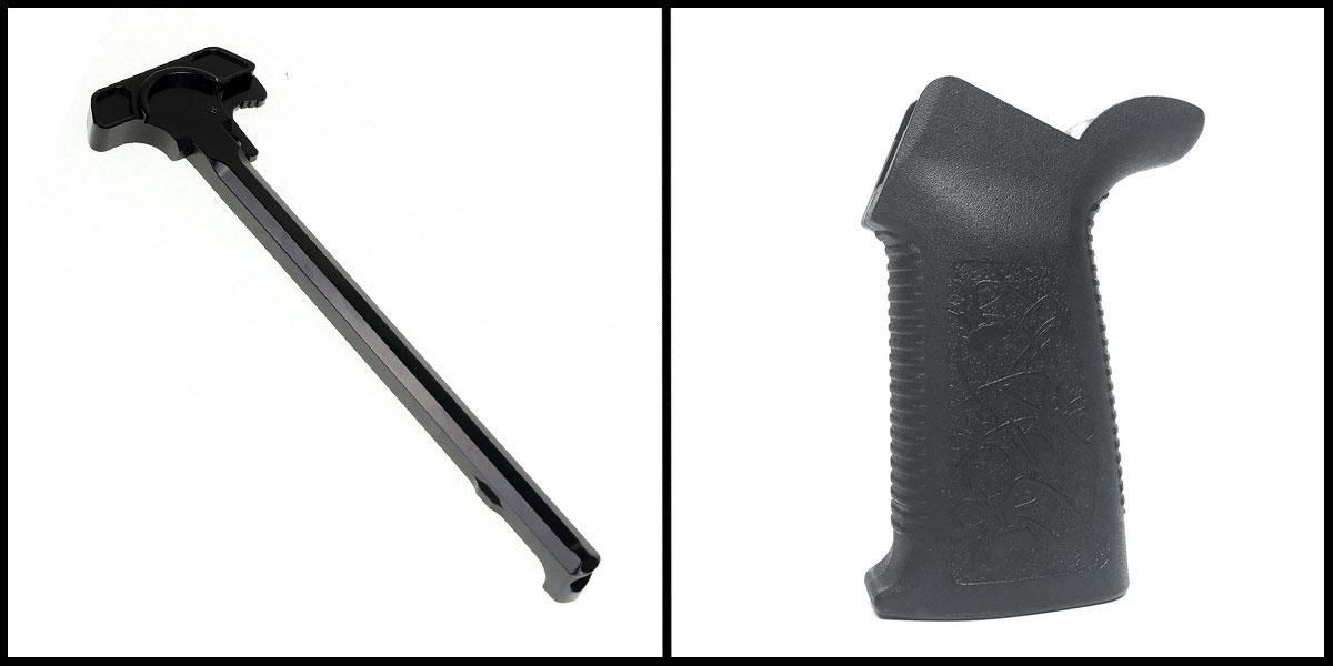 Mil-Spec Charging Handle + Spikes Pro Grip - $24.99 | gun.deals