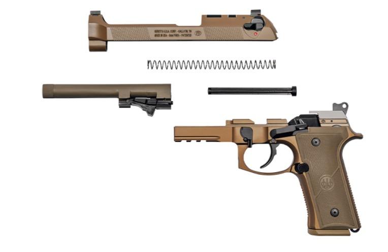 Beretta M9A4 9mm, 5.1 Barrel, Night Sights, Flat Dark Earth, 18rd - Impact  Guns