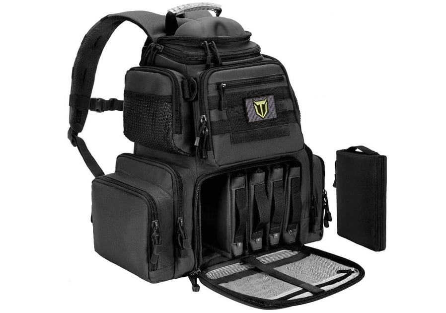 TideWe Tactical Range Backpack Bag for Gun and Ammo with Pistol Case ...