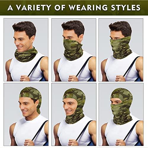 Military Camo Face Mask Bandana Balaclava Hood Headwear Wind-Resistant ...