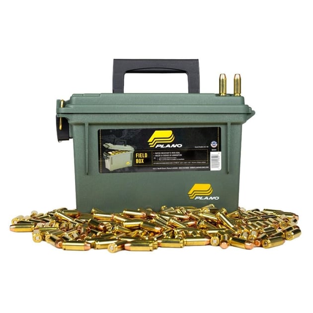AAC 10mm Auto Ammo 180 Grain FMJ 250rd With Plano .30 Cal Ammo Can