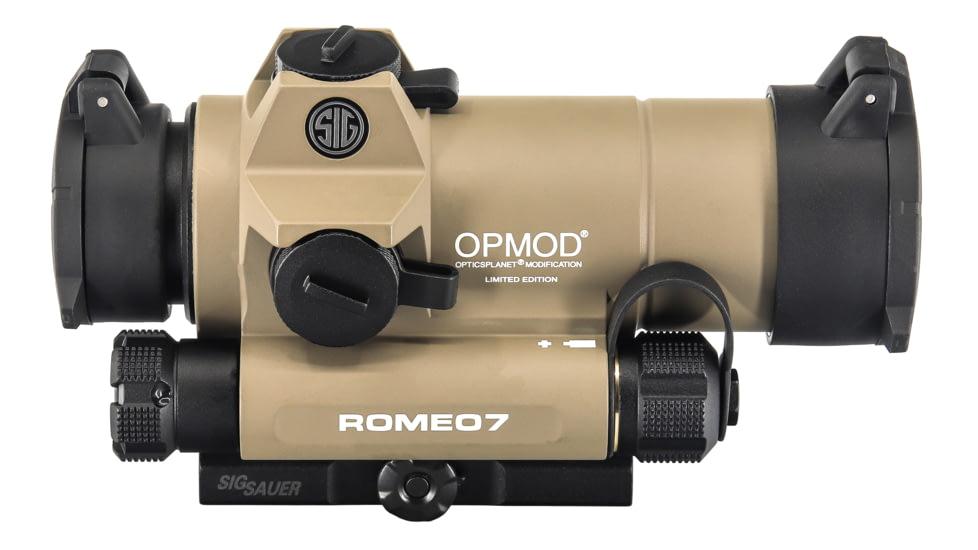 OPMOD Sig Sauer Romeo7 1x30mm 2 MOA Full Size Red Dot Sight FDE 