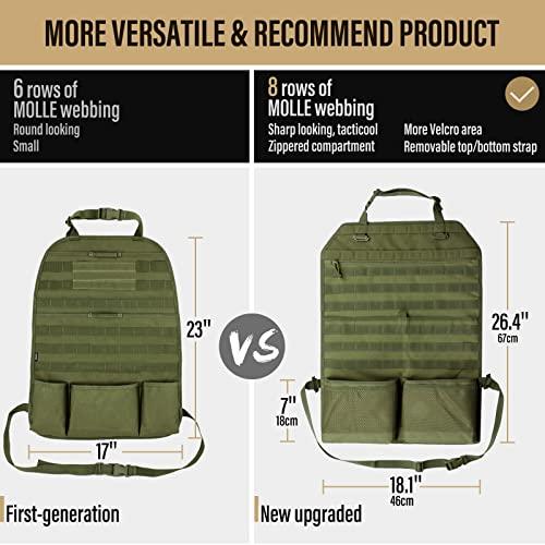 Truck Seat Back Organizer Tactical MOLLE Car Cover Vehicle Panel
