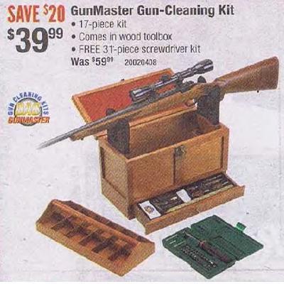 GunMaster Gun-Cleaning Kit - $34.99 (Free Shipping over $50)