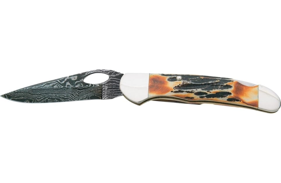 Bear & Son Cutlery Damascus Cowhand Folding Knife - $89.99 (Free ...