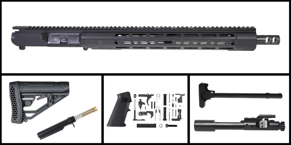 Recoil Technologies 1/2x28 Short Muzzle Brake for AR-15, Steel, Black,  2.16 length