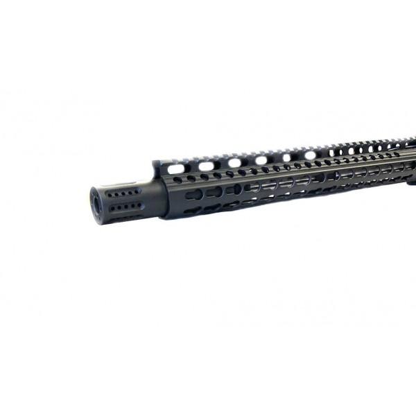 AR-15 5/8x24 SLIP OVER BARREL SHROUD WITH MUZZLE BRAKE COMP FDE