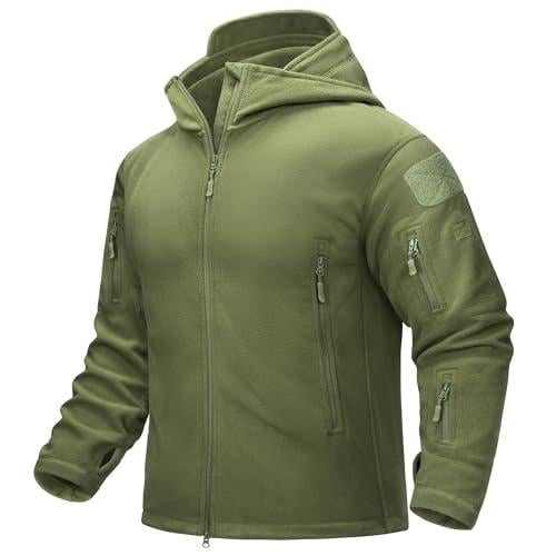 TACVASEN Tactical Hoodie for Men Jacket Winter Fleece Windproof (11 ...