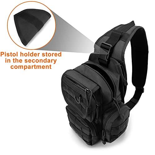 G4Free Tactical EDC Sling Bag Pack with Pistol Holster Sling for ...