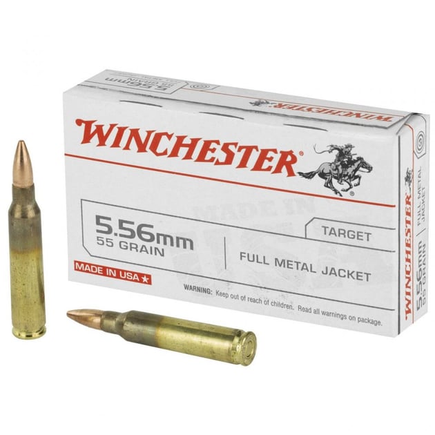 Winchester 5.56mm 55gr FMJ Ammunition 20rd - $15.95 w/code 