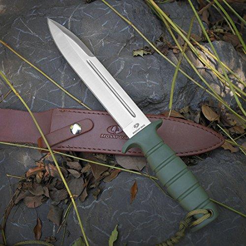 Mossy Oak Fixed Blade Hunting Survival Knife 13.5 w/ Leather