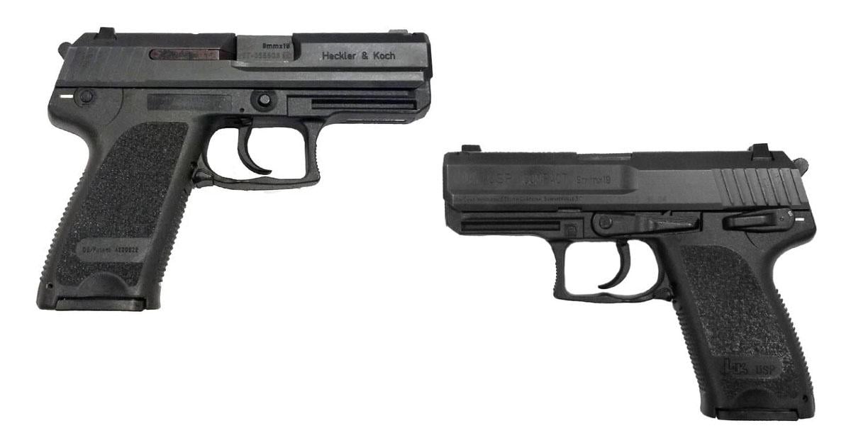 Used H&K USP Compact V1 Pistol, 9mm Luger - $734.99