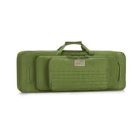 50% off CVLIFE 36" 42" 46'' Soft Rifle Case Triple Layered Double Rifle Bag, Oversized Long Gun Bag with Lockable Zipper and Backpack Strap, Rifle Backpack Gun Case for Outdoor Hunting Shooting Range w/code 2CP8EEB4