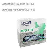 Howard Leight by Honeywell Max Lite Low Pressure Disposable Foam Earplugs, 200-Pairs, Green - $15.29 (Free S/H over $25)
