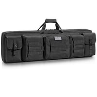 45% off CVLIFE 42" Soft Rifle Case Rifle Bag Double Long Gun Bag, Gun Case Rifle Backpack, with Lockable Zipper and Backpack Strap for Outdoor Hunting Shooting w/code 8TDTXPZ9