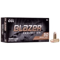 20 Boxes of CCI Blazer Brass 9mm Ammo 124 Grain FMJ, 1000rds - $239.98