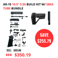 AR-15 10.5" 5.56 Build Kit + SB Tactical Brace w/ Buffer Tube Bundle - $350.19