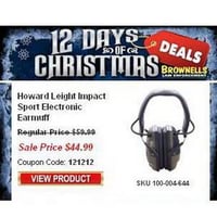 Howard Leight Impact Sport Electronic Earmuff - $49.99