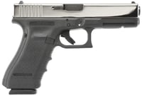 Glock 17 Gen4 Polished Stainless / Black 9mm 4.49" Barrel 17-Rounds - $492.95 (E-mail Price)
