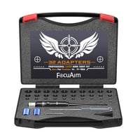 FocuAim Laser Bore Sight Kit with 32 Adapters fit 0.17 to 12GA Calibers, Professional Red/Green Laser Bore Sighter with Button Switch - $27.99/25.89 w/code 