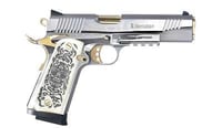 Girsan MC1911S Liberador II 9mm Chrome/gold Engraved 10 Rd - $622.47 (email price)