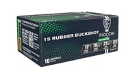Fiocchi Rubber Buckshot 12 GA 2.75" 15 Pellets 10 / Box - $16.95
