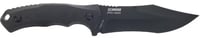 Schrade Steel Driver Fixed Blade Knife 4" Modified Clip Point AUS-8 Black Oxide Blade G-10 Handle Black - $18.75