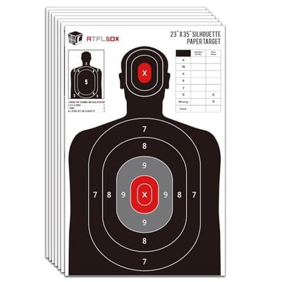 Atflbox Silhouette Paper Target 23"X35" Paper for Indoor and Outdoor - $7.99 + FREE Shipping