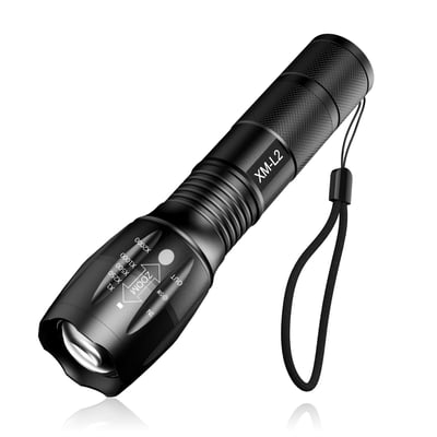 Syntus 1000 Lumens Tactical LED Flashlight Zoomable Adjustable Focus 5 Working Modes - $6.99 + Free S/H over $49 (Free S/H over $25)