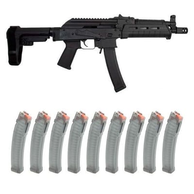 PSA AK-V 9mm MOE SBA3 Pistol, Black With 10 Magazines - $899.99 + Free Shipping
