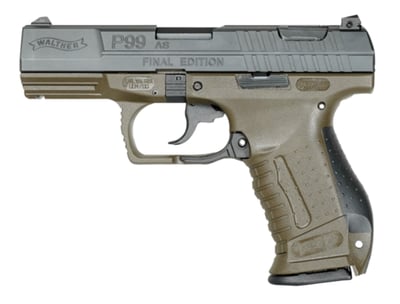 Walther P99 OD Green 9mm 4" Barrel 15-Rounds Final Edition - $569.99 ($19.99 S/H on Firearms / $15.99 Flat Rate S/H on ammo)