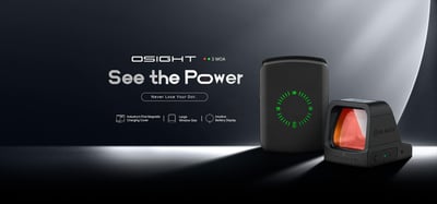 Presale - NEW Osight RDS 3 MOA with Magnetic Charging Cover Green/Red Dot - $159.99/$183.99 (Free S/H over $49)