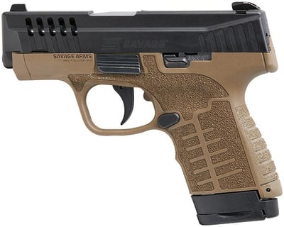 Savage Stance MC9 FDE NS 9mm 3.2" barrel 10 Rnds Black TruGlo - $349.99