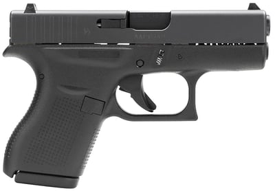 Glock UI4250201 G42 380 ACP 3.25" 6+1 Black Polymer Grip Fixed Sights - $368.2 (click the Email For Price button to get this price) 