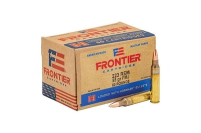 Hornady Frontier .223 Remington 55 Grain Full Metal Jacket Rifle Ammo 500 Round case - $219.95 