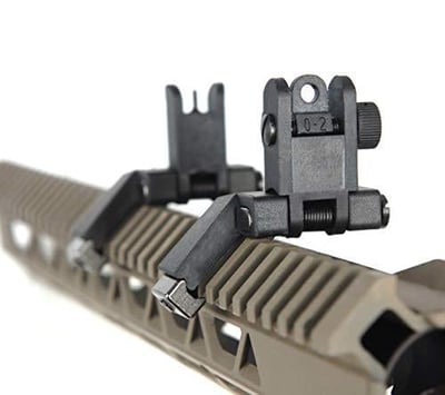 Ultralight Flip Up Sight 45 Degree Offset Rapid Transition Front and Backup Rear Sight Polyphenylene - $9.99 + FREE Shipping