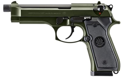 Beretta 92FS 9mm 5.1" Barrel 18 Rounds OD Green - $599.99