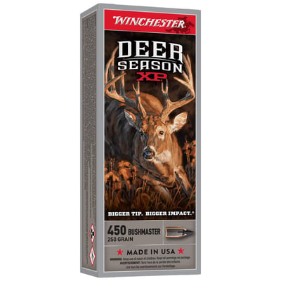 Winchester X450DS Deer Season XP 450 Bushmaster 250 GR Extreme Point 20 Rounds - $25.99 