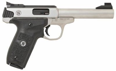 Smith and Wesson SW22 Victory Target .22 LR 5.5-inch 10Rds Satin Finsh - $299.99 ($19.99 S/H on Firearms / $15.99 Flat Rate S/H on ammo)